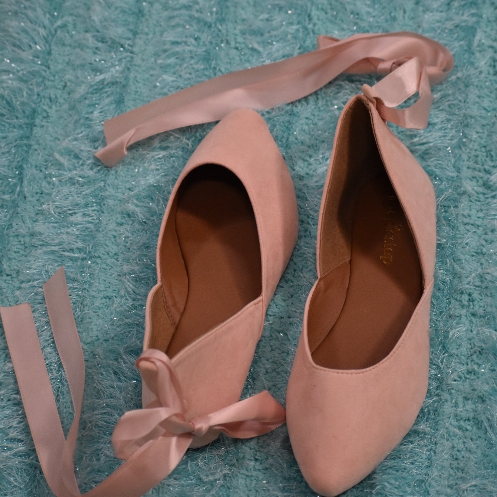 Blush Ankle-Strap Flat - Women